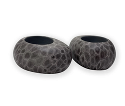 Petoskey Stone Candle Holder